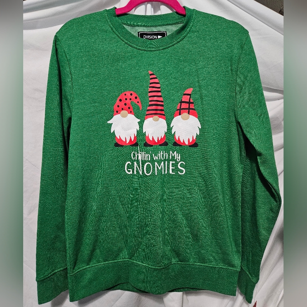 Chillin' with My Gnomies Graphic Sweater NEW